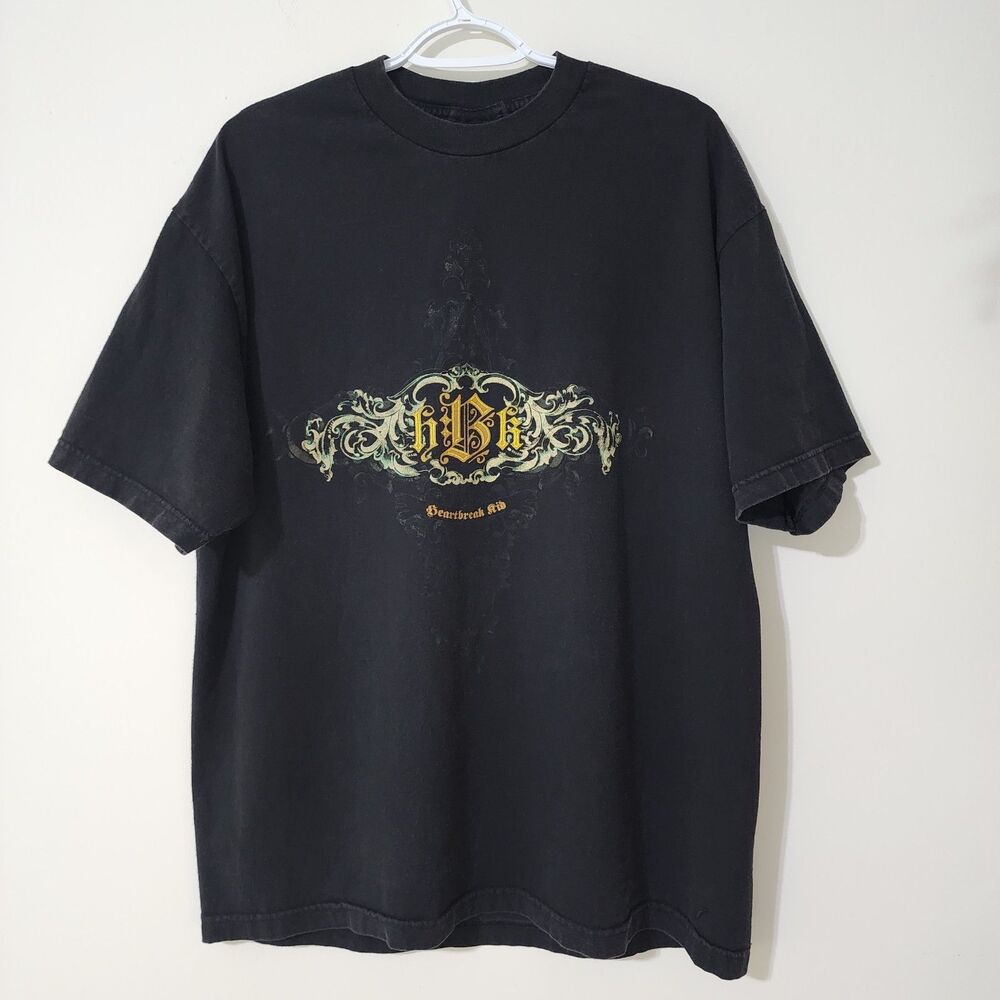 Vtg WWE HBK Heartbreak Kid 07' Black T-Shirt Short Sleeve Men XL Strength Quote